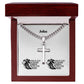 Personalizable - Man of God, Husband, Daddy, Protector, Hero - Mens Cross Necklace