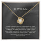 "Dwell" - Psalm 27:4 - Women's Love Knot Necklace