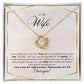 "Wife, You are My Treasure" - Proverbs 31:10- Love Knot Women's Necklace