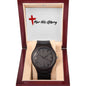 "For His Glory"  - Men's Wooden  Watch