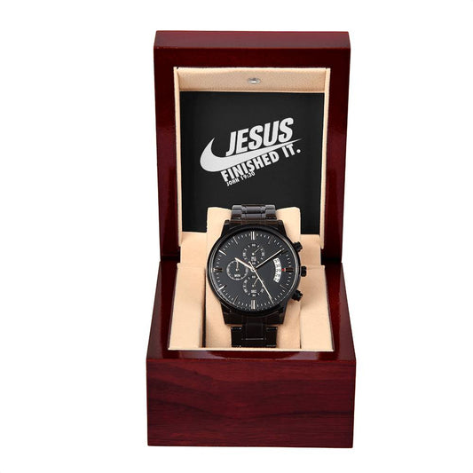 "Jesus Finished It" - Men's Chronograph Watch