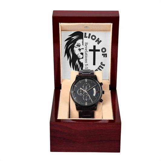 "Lion of Judah" - Rev 5:5 - Men's Chronograph Watch