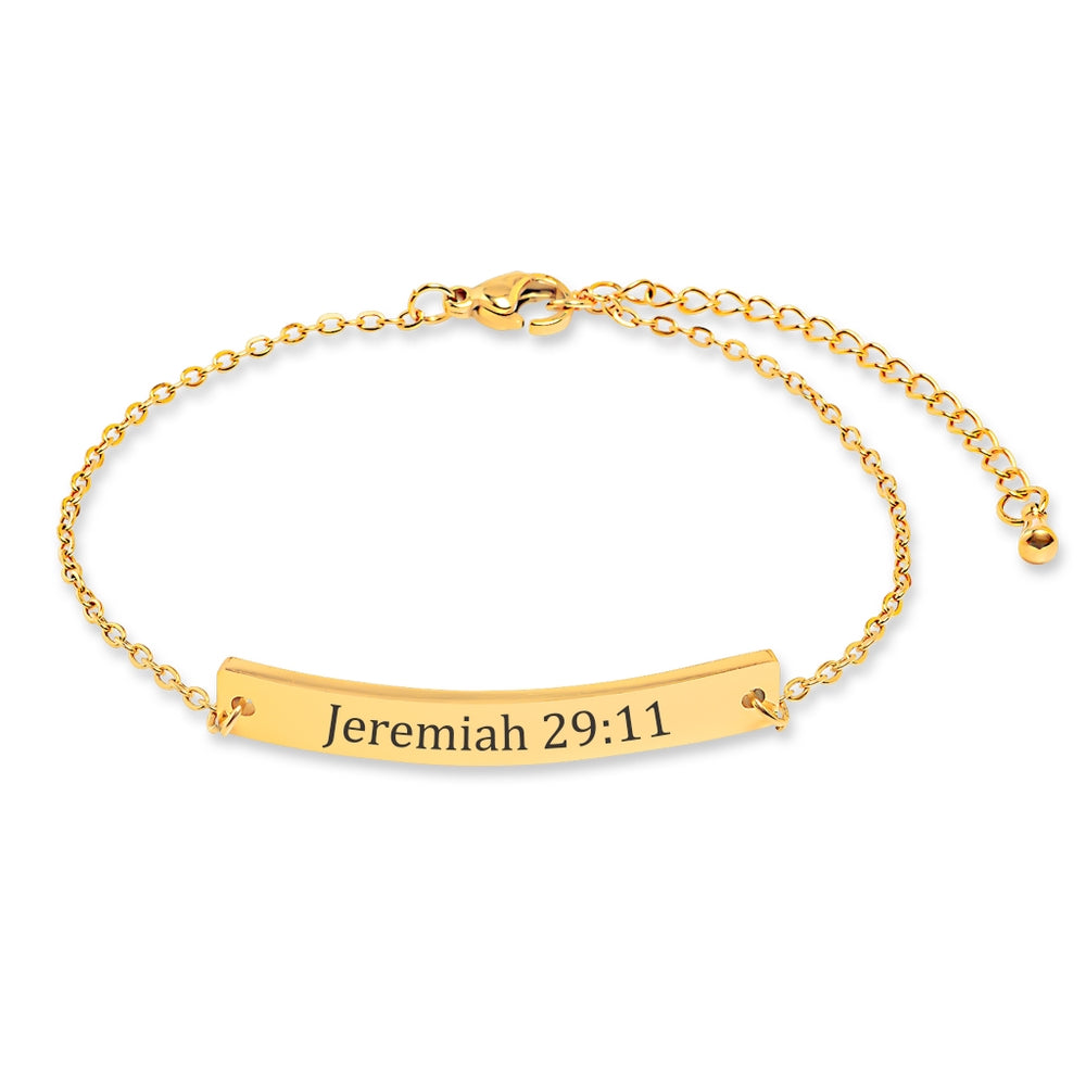 Custom Engravable  - Bible Verse Bracelet